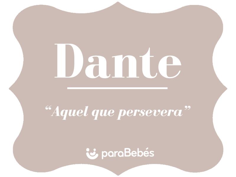 Significado del nombre dante para perro 1